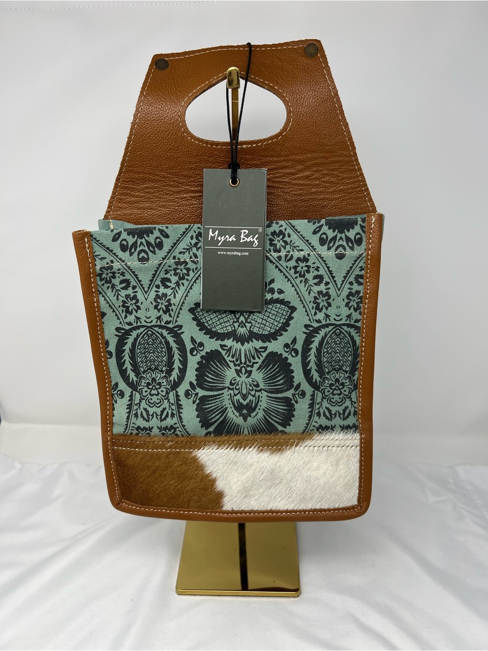 Myra Bag Azteca 6 Pack Beer Caddy NWT Hair On Hide Western Carrier S-6412